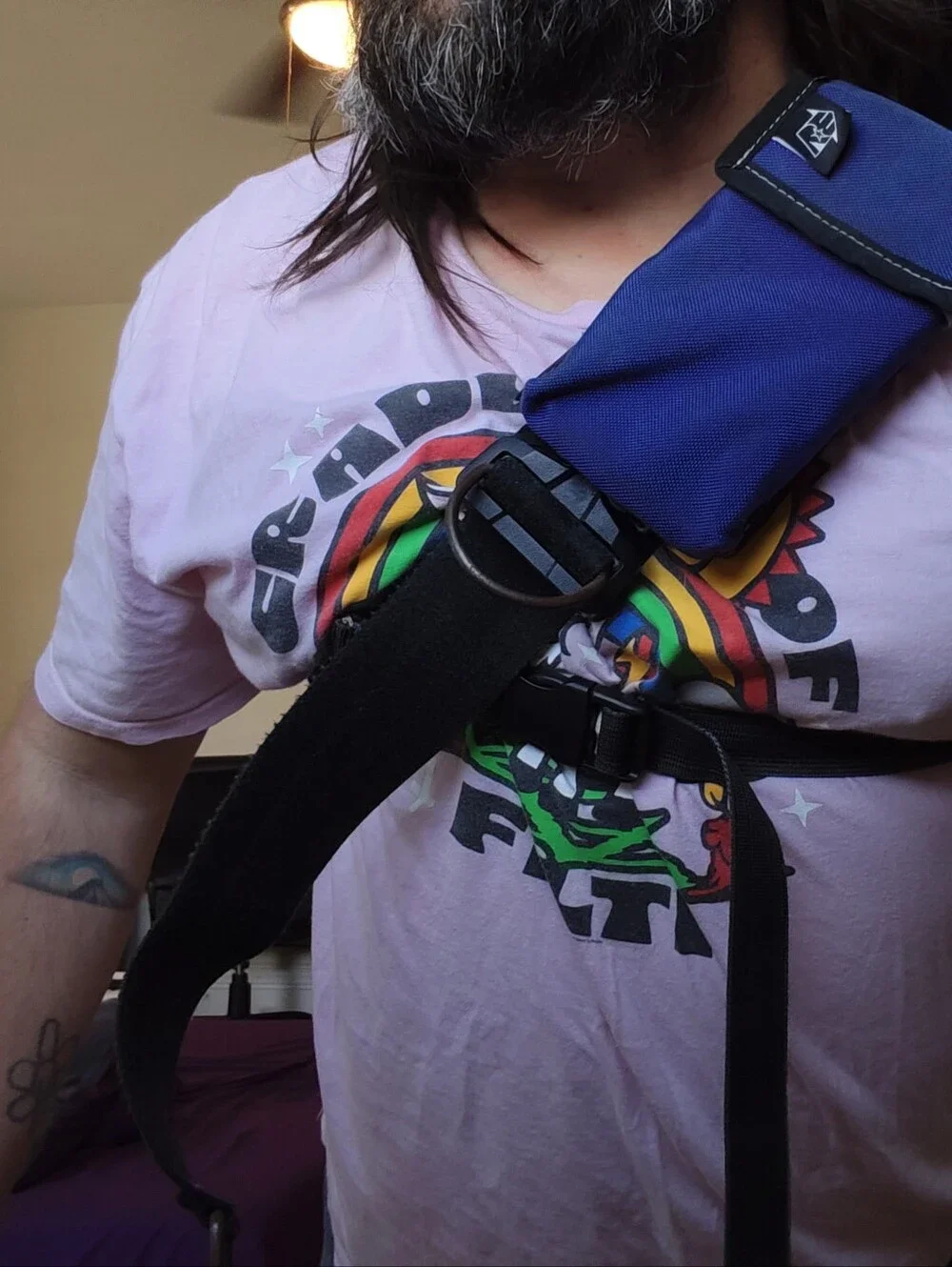 REload XL Full Custom Bicycle Messenger Bag Matching Cell Holster Purple/Teal